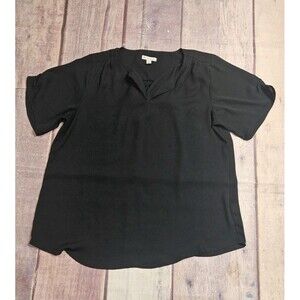 db established 1962 Blouse Black Size 1X Tunic Top